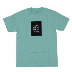Anti Social Social Club Box Logo T-Shirt Teal Extra Large