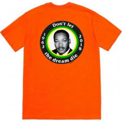 Supreme MLK Dream Tee In Orange For Men Size Medium