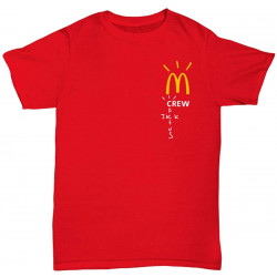 Travis Scott x McDonald's Crew T-Shirt Red Size Large