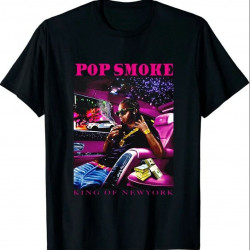 Pop Smoke x Vlone King Of NY T-shirt Black