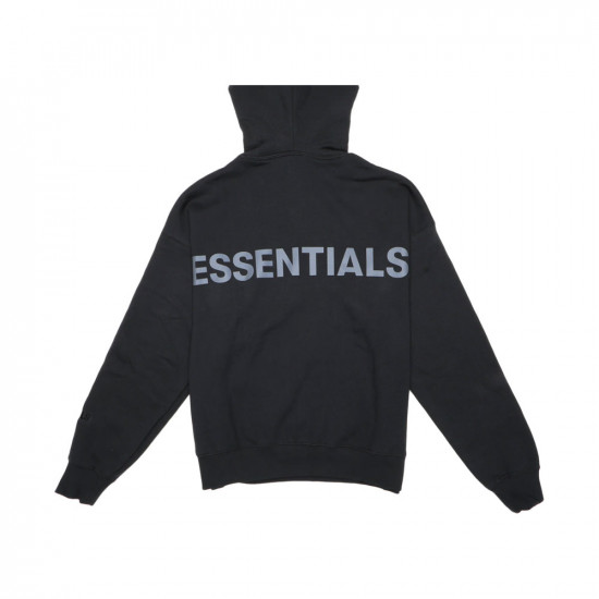 Essentials SS19 3M Reflective Black Hoodie Size Medium