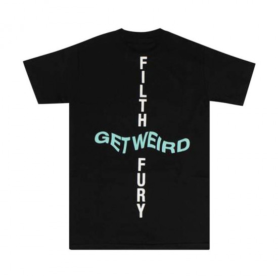 Anti Social Social Club x Neighborhood Filth Fury T-Shirt Black Medium Size